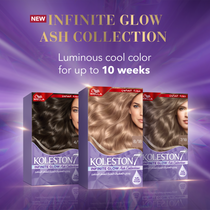 WELLA KOLESTON SUPREME HAIR COLOR INFINITE GLOW ASH 4/1 ENIGMATIC Medium Ash Brown