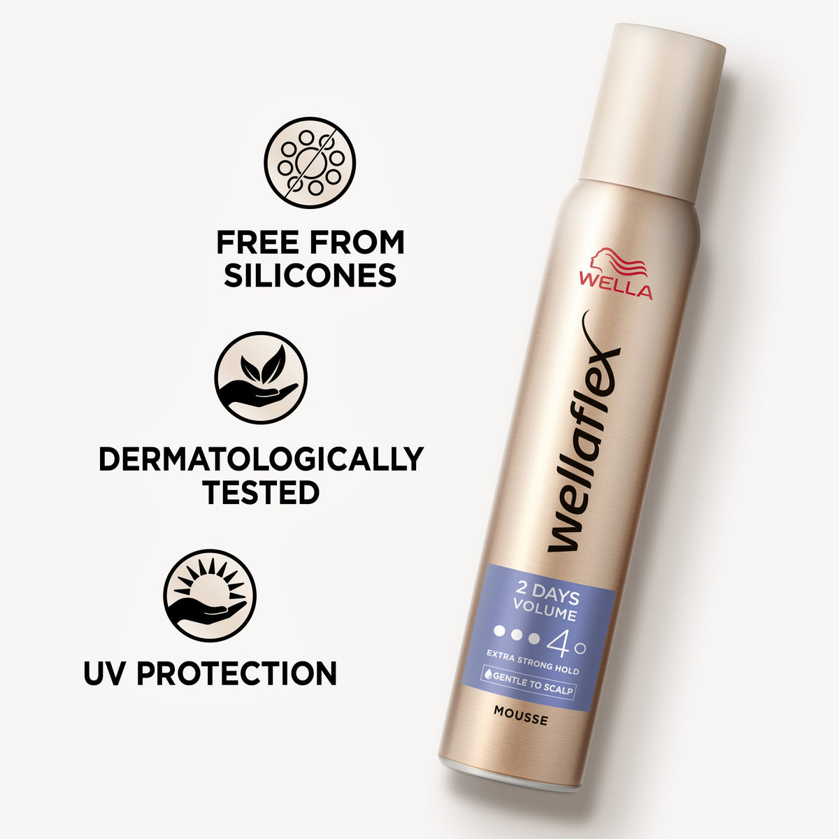 WELLA WELLAFLEX 2D VOLUME MOUSSE - 200ML