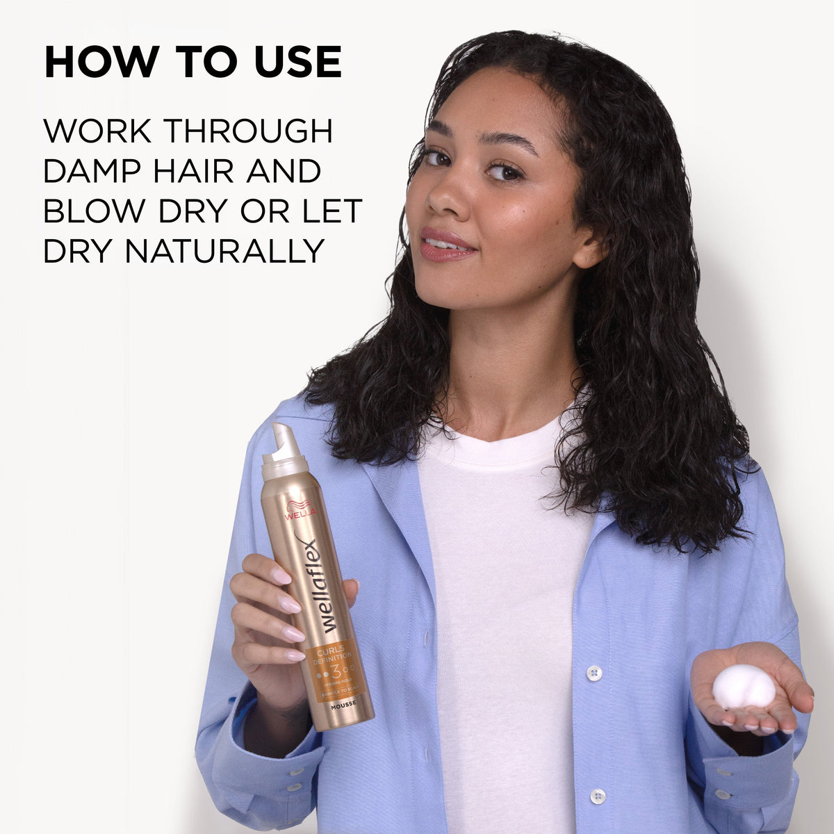 WELLA WELLAFLEX CURLS DEFINITION MOUSSE - 200ML