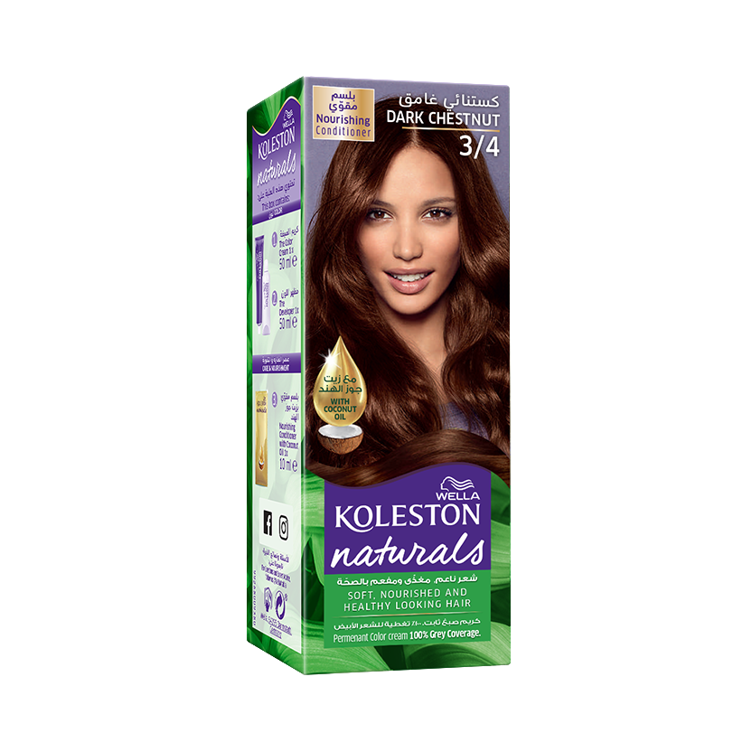 Wella Koleston Naturals Dark Chestnut EN 3/4