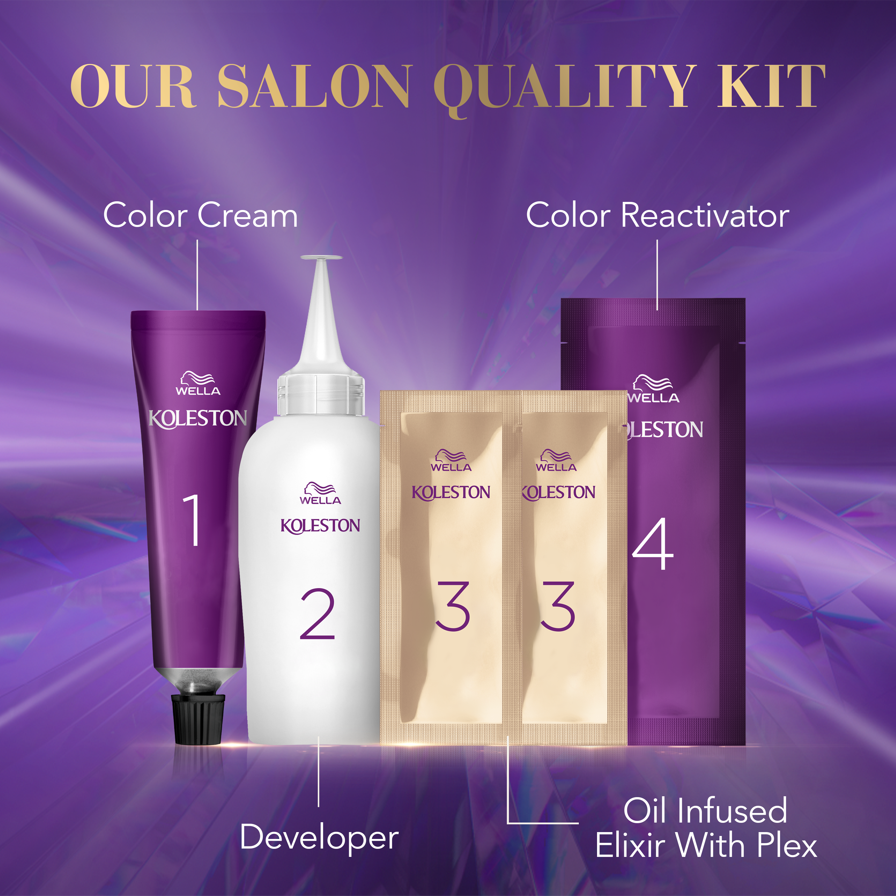 WELLA KOLESTON SUPREME HAIR COLOR INFINITE GLOW ASH 7/18 ILLUMINATED MEDIUM PEARL BLONDE Secondary image