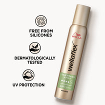 WELLA WELLAFLEX SILK FINISH & HOLD MOUSSE - 200ML