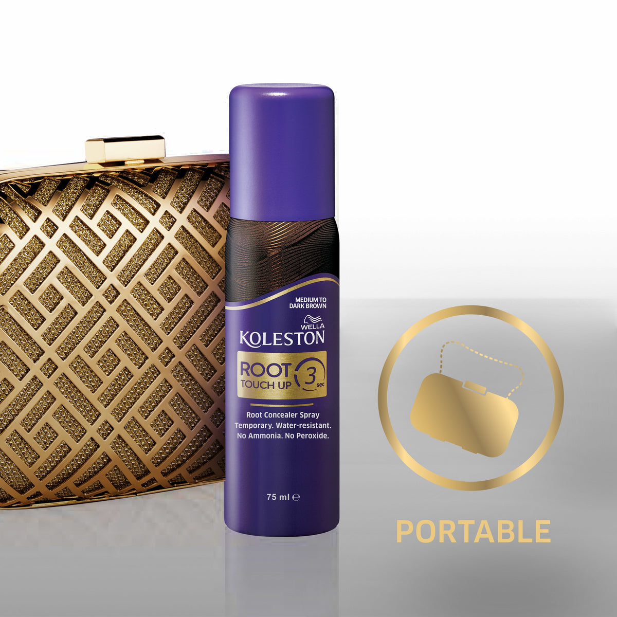 WELLA KOLESTON ROOT TOUCH UP SPRAY MEDIUM TO DARK BROWN