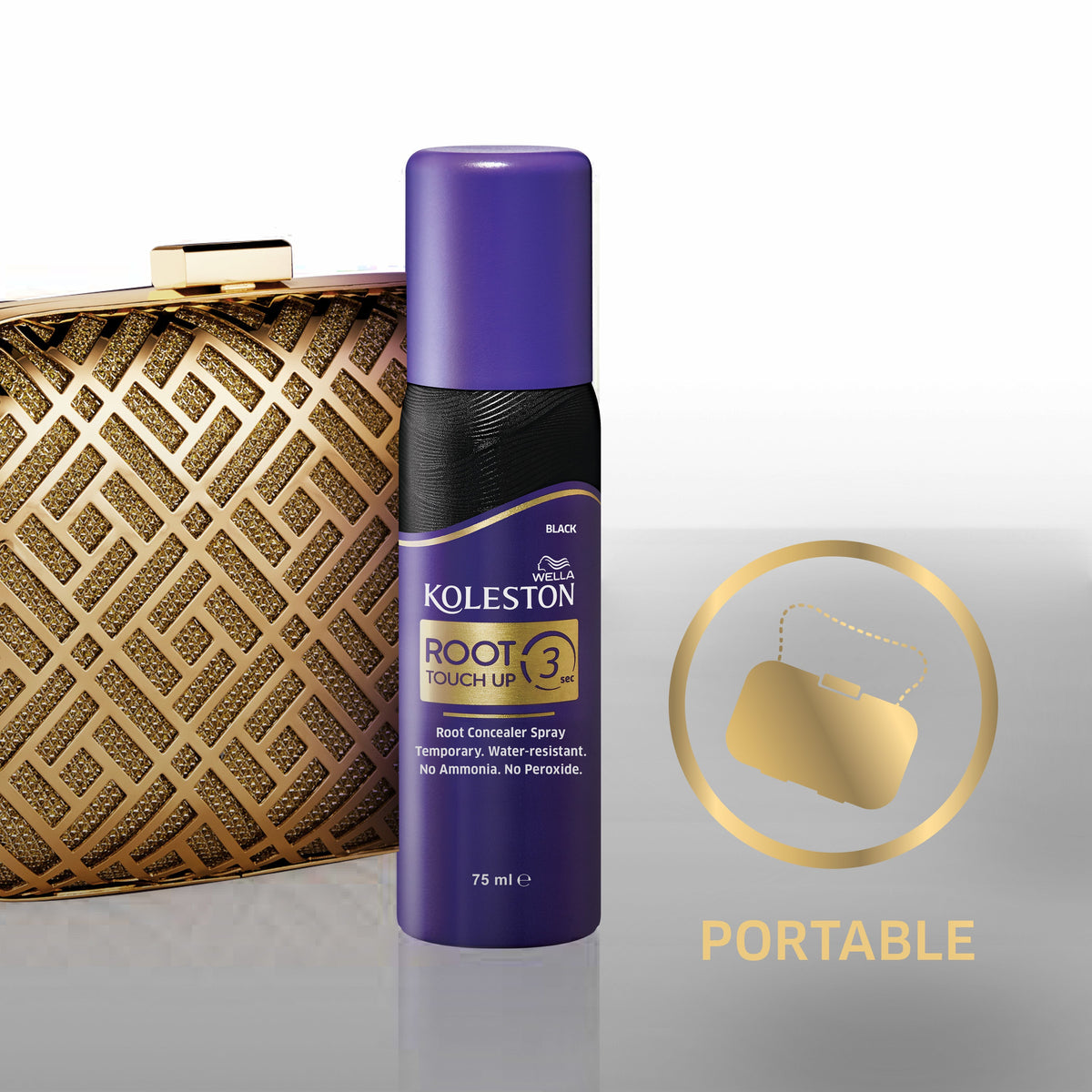 WELLA KOLESTON ROOT TOUCH UP SPRAY BLACK