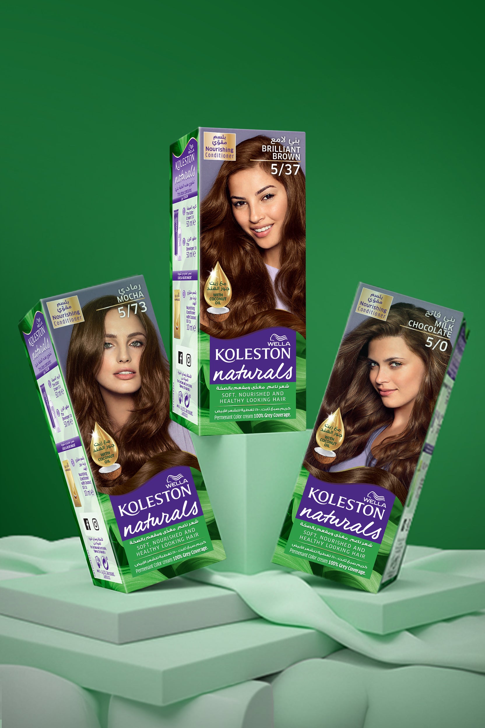 KOLESTON Naturals hair dye in shade 5/37