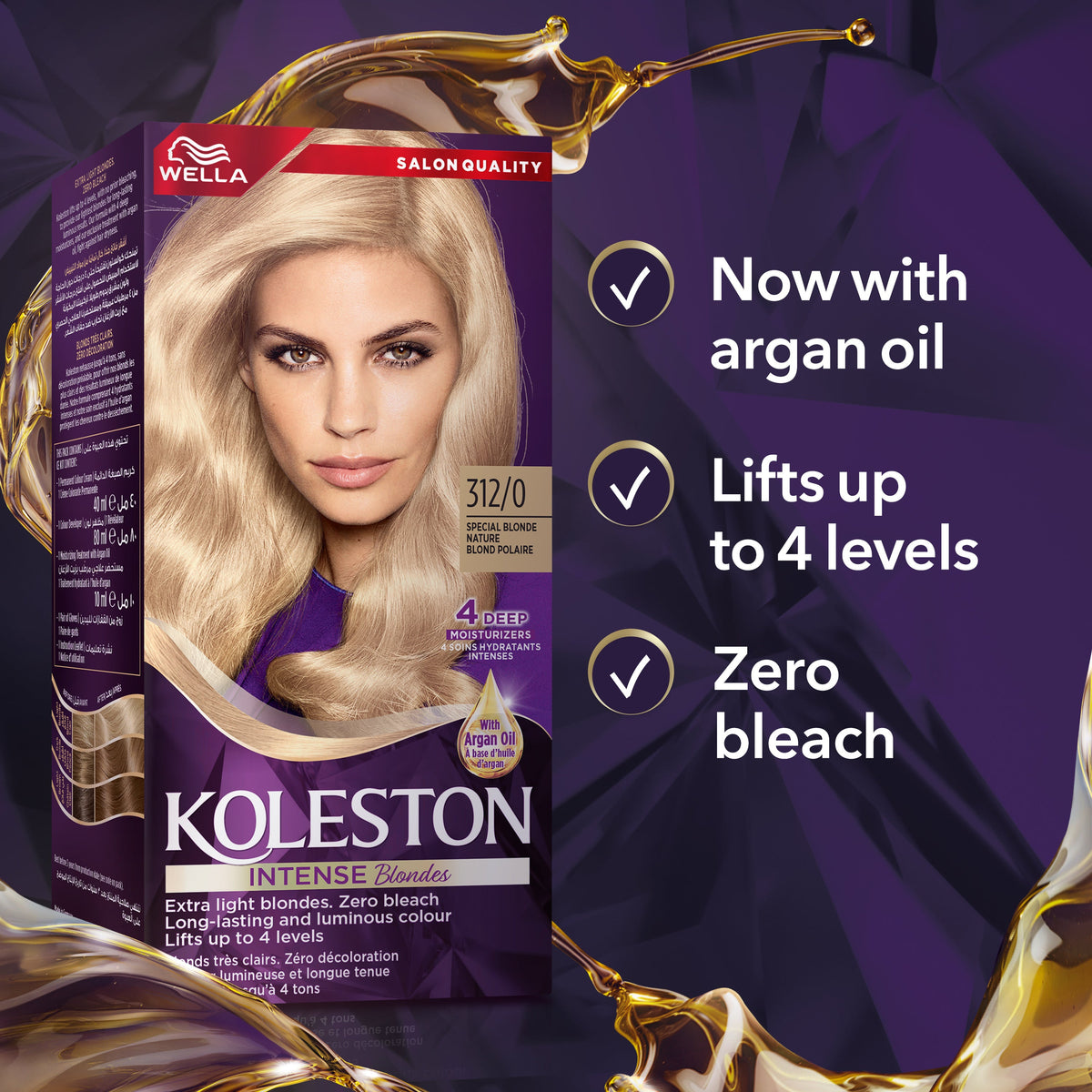 WELLA KOLESTON INTENSE BLONDES HAIR COLOR 312/0 SPECIAL NATURAL BLONDE