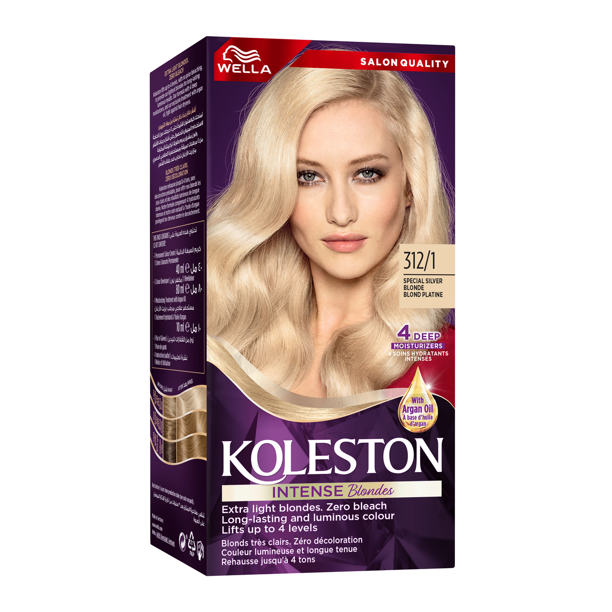 WELLA KOLESTON INTENSE BLONDES HAIR COLOR 312/1 SPECIAL ASH BLONDE Main image