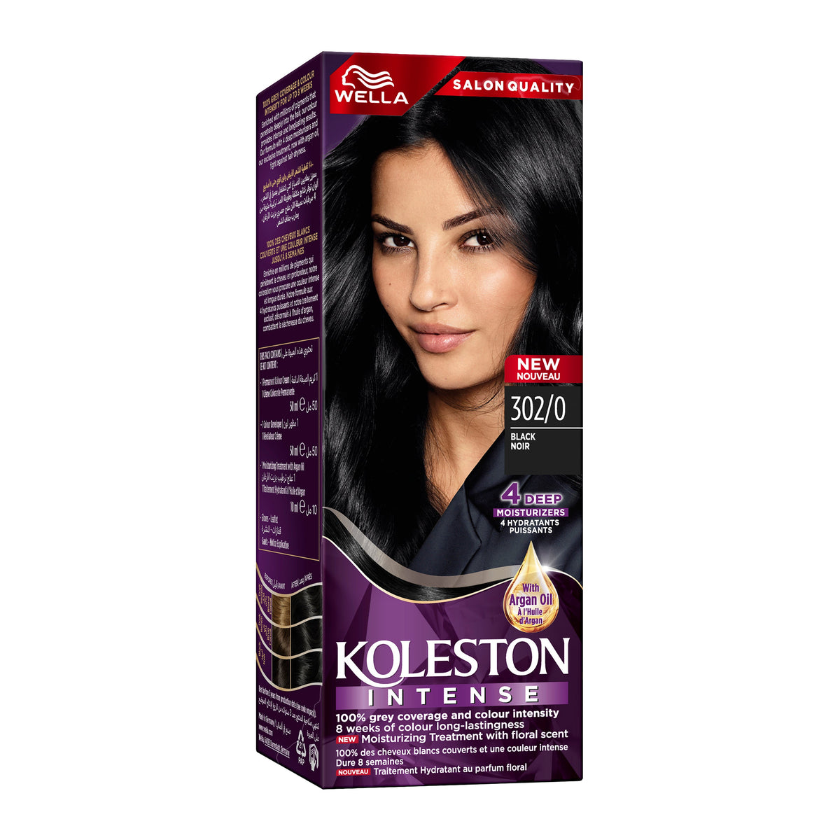 WELLA KOLESTON INTENSE HAIR COLOR 302/0 BLACK Main image