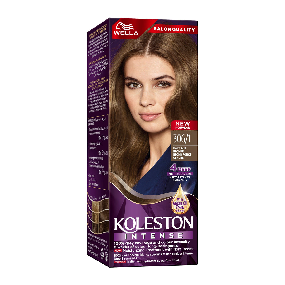 WELLA KOLESTON INTENSE HAIR COLOR 306/1 DARK ASH BLONDE Main image