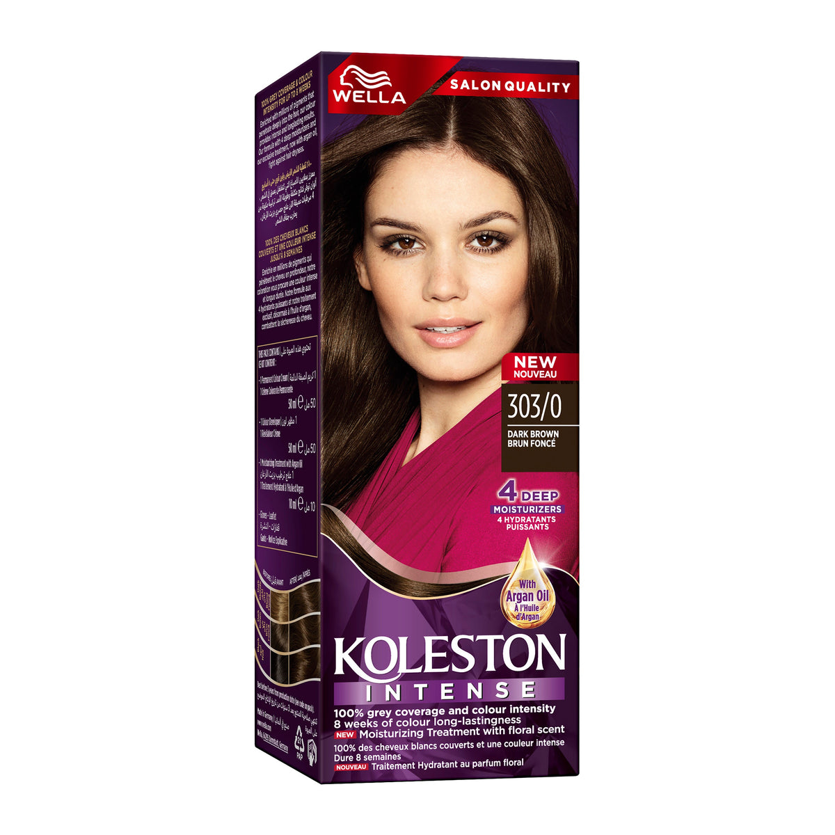 WELLA KOLESTON INTENSE HAIR COLOR 303/0 DARK BROWN Main image
