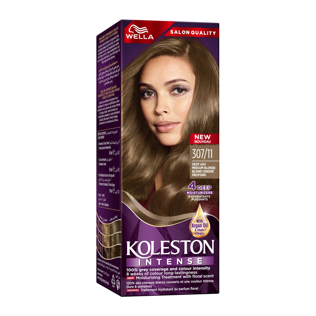 WELLA KOLESTON INTENSE HAIR COLOR 307/11 DEEP ASH MEDIUM BLONDE Main image