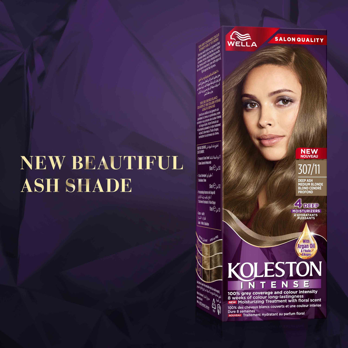 WELLA KOLESTON INTENSE HAIR COLOR 307/11 DEEP ASH MEDIUM BLONDE