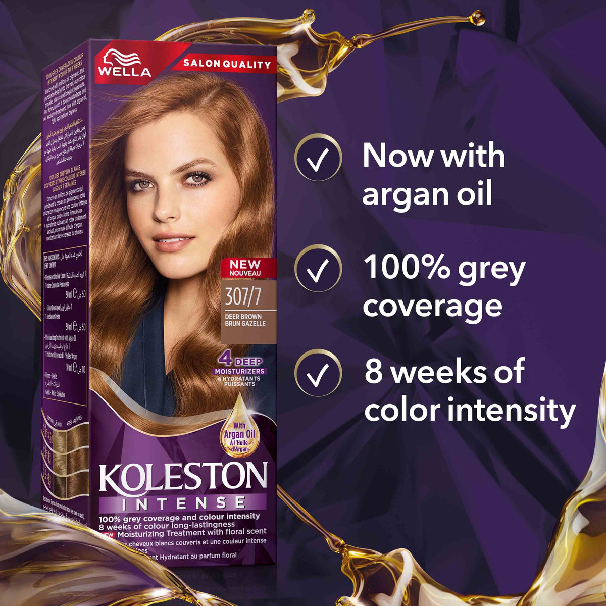 WELLA KOLESTON INTENSE HAIR COLOR 307/7 DEER BROWN