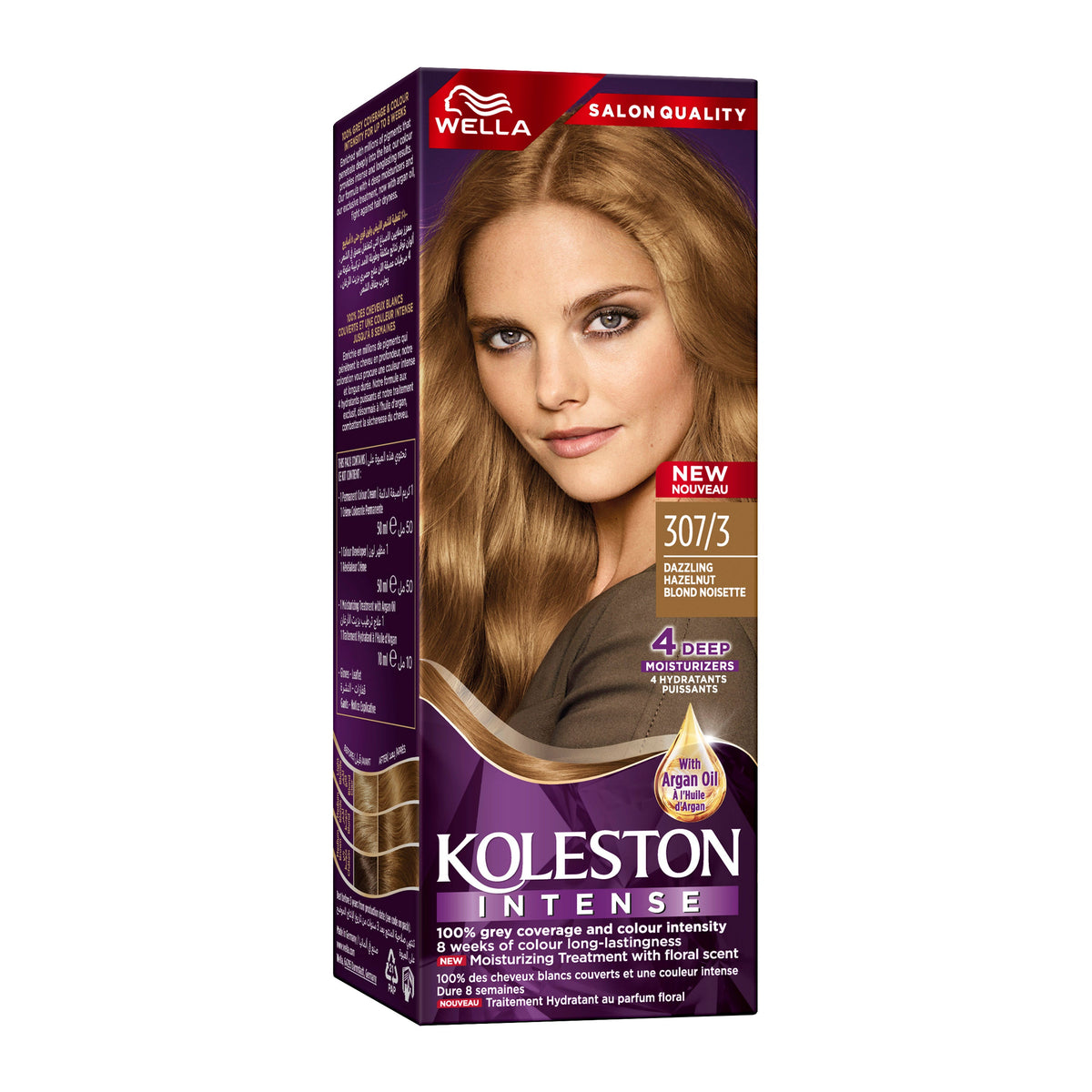 WELLA KOLESTON INTENSE HAIR COLOR 307/3 HAZELNUT Main image