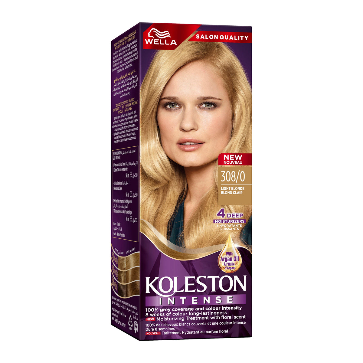 WELLA KOLESTON INTENSE HAIR COLOR 308/0 LIGHT BLONDE Main image