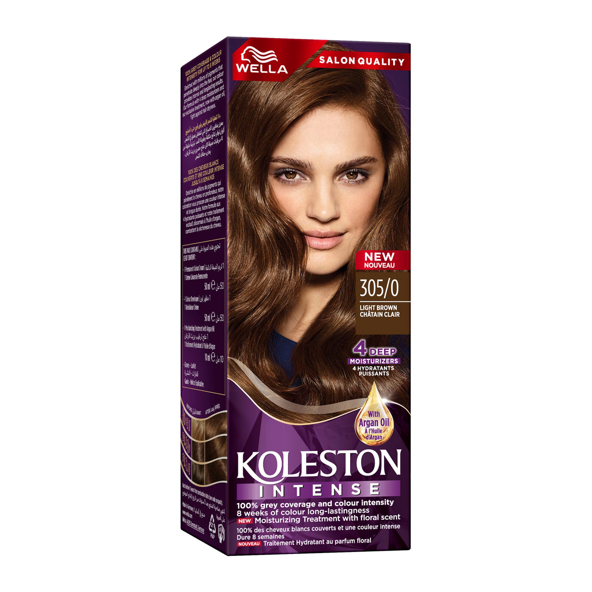 WELLA KOLESTON INTENSE HAIR COLOR 305/0 LIGHT BROWN Main image
