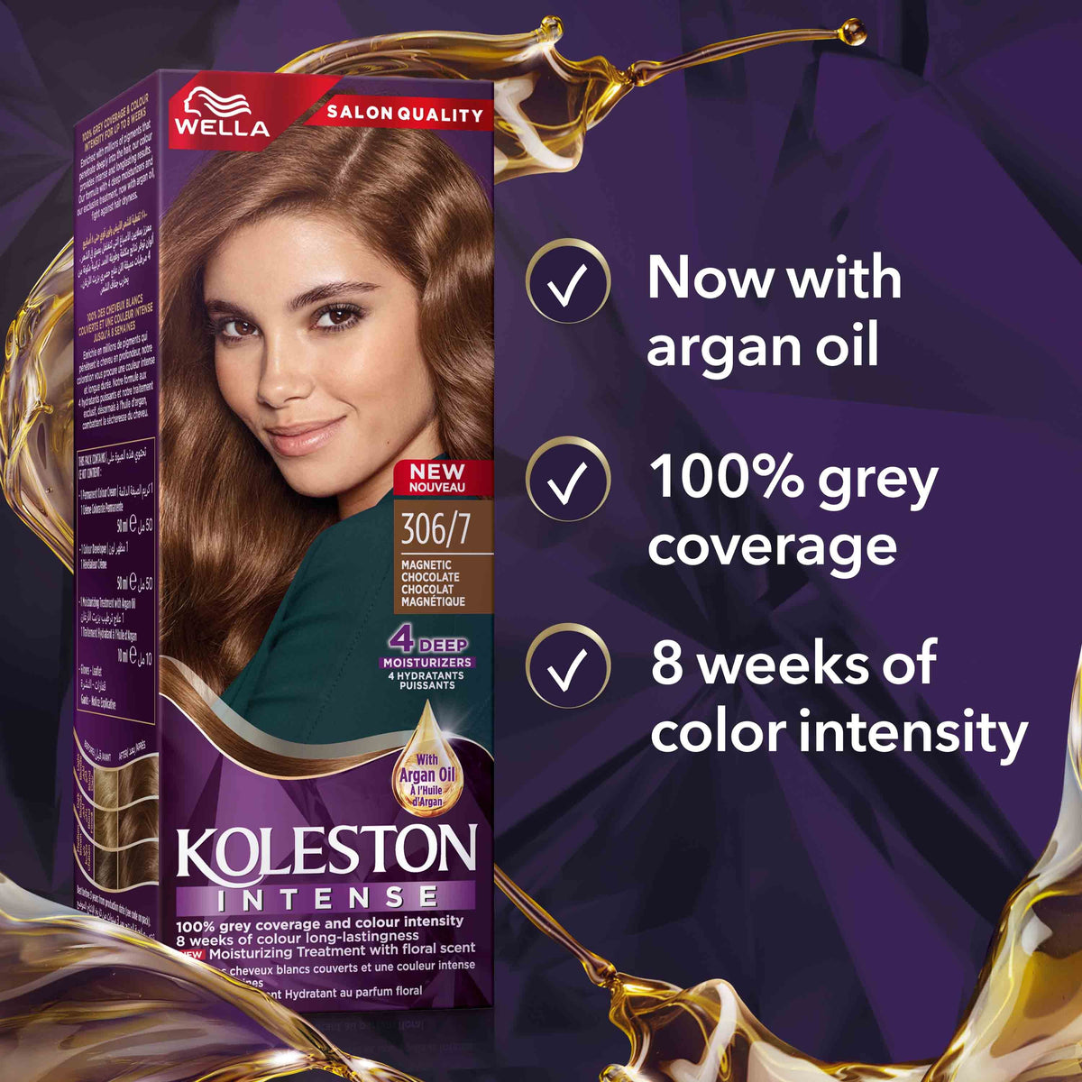WELLA KOLESTON INTENSE HAIR COLOR 306/7 CHOCOLATE BROWN