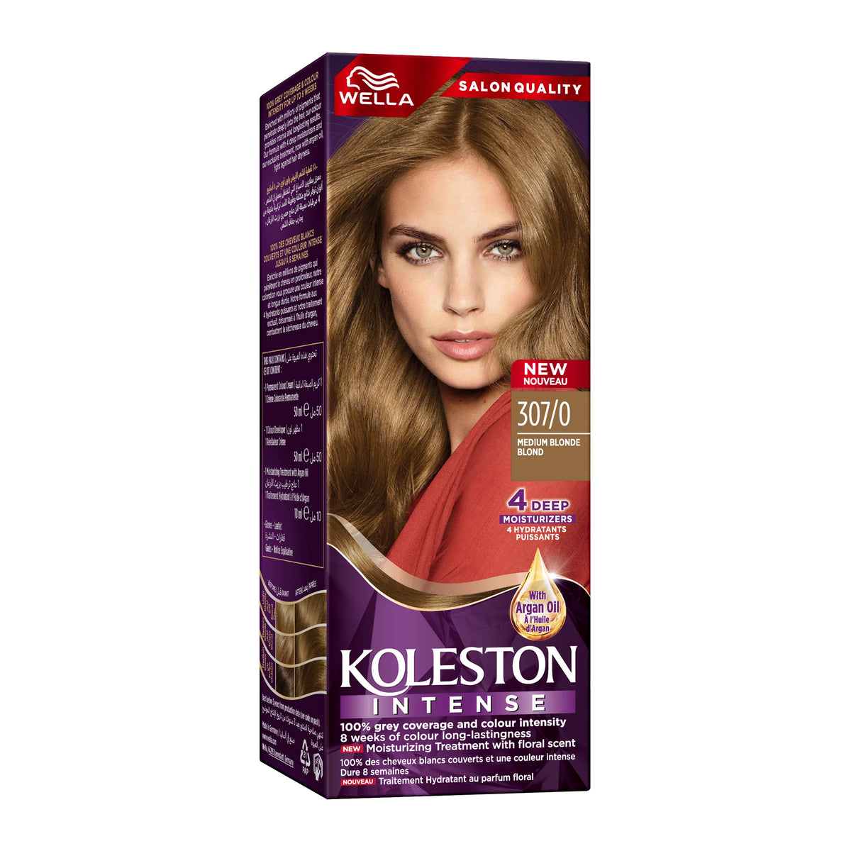 WELLA KOLESTON INTENSE HAIR COLOR 307/0 MEDIUM BLONDE Main image