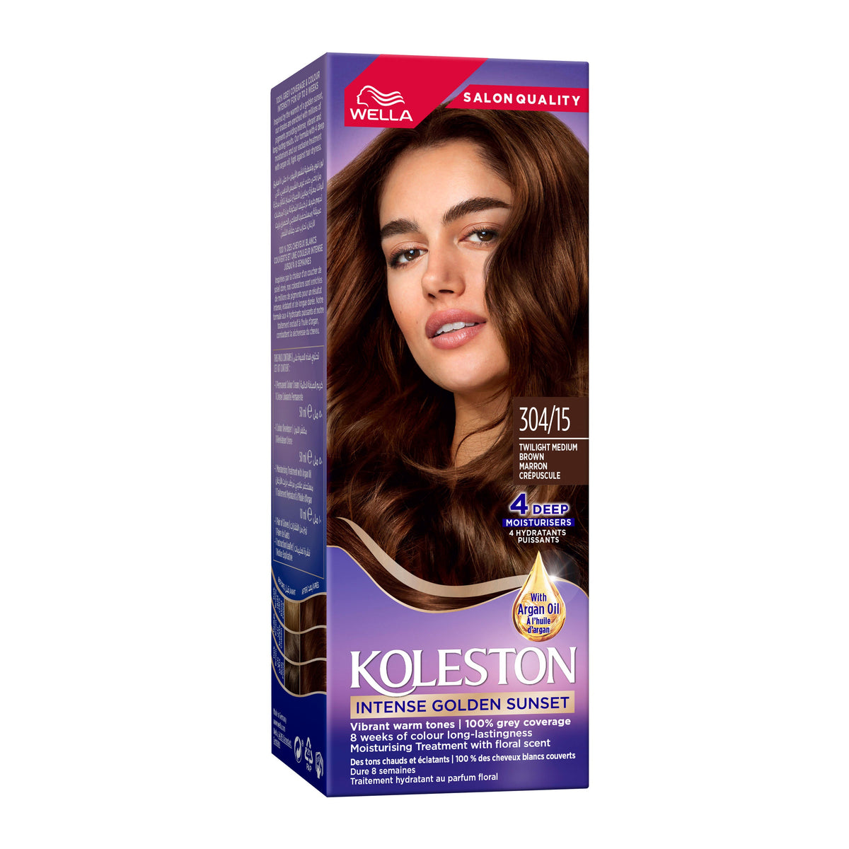 WELLA KOLESTON INTENSE HAIR COLOR 304/15 TWILIGHT MEDIUM BROWN Main image