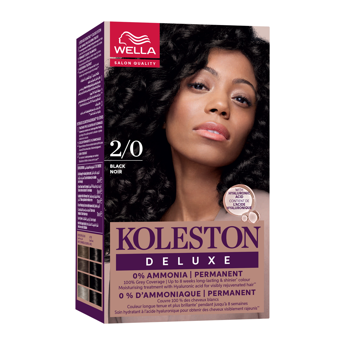Wella Koleston Deluxe No Ammonia Kit 2/0 Black Main image