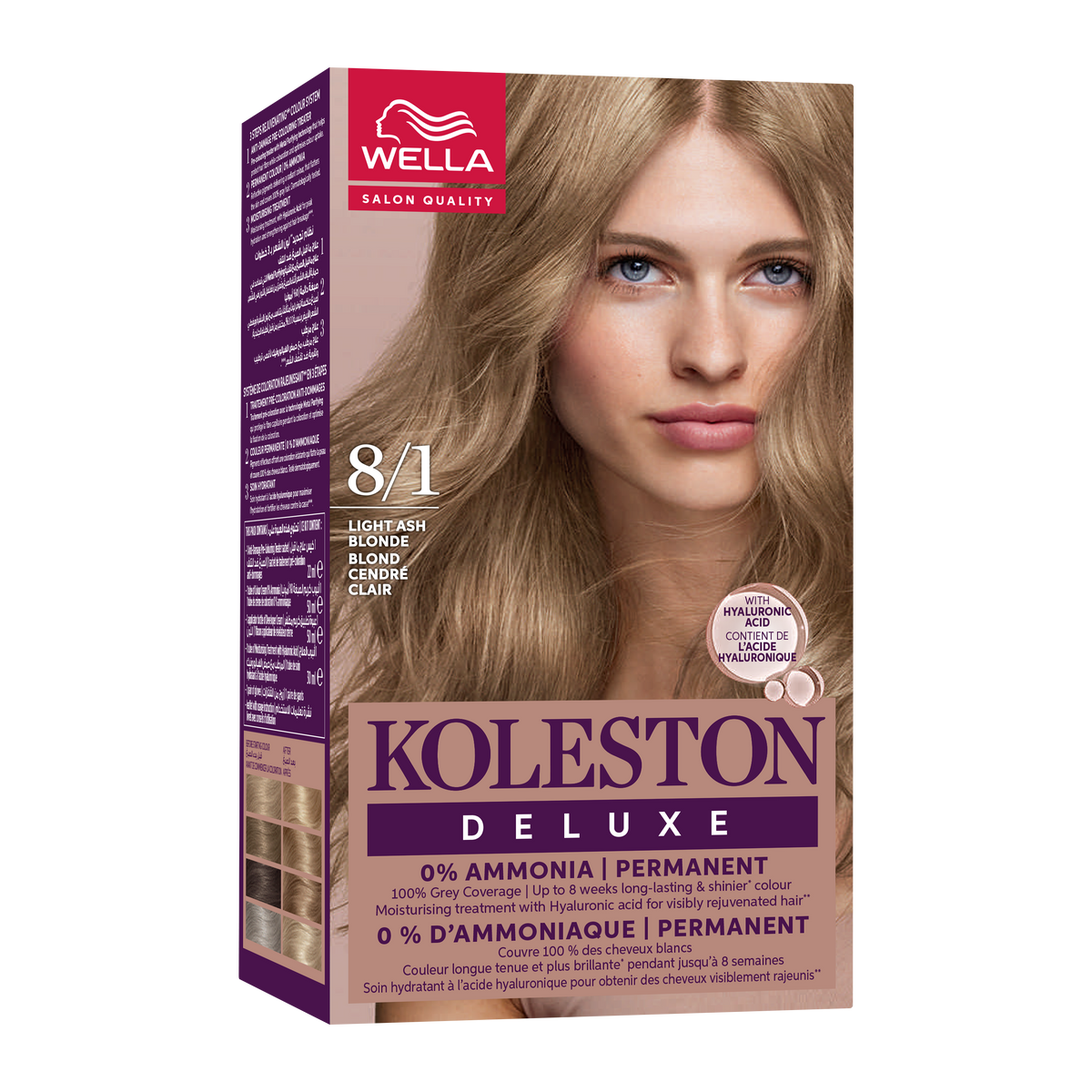 Wella Koleston Deluxe No Ammonia Kit 8/1 Light Ash Blonde Main image