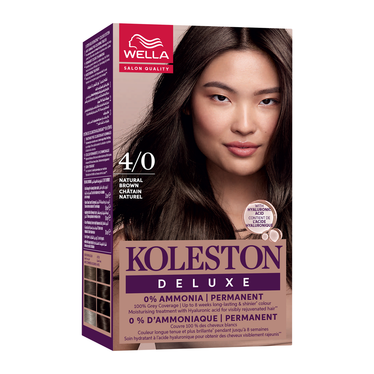 Wella Koleston Deluxe No Ammonia Kit 4/0 Medium Brown Main image