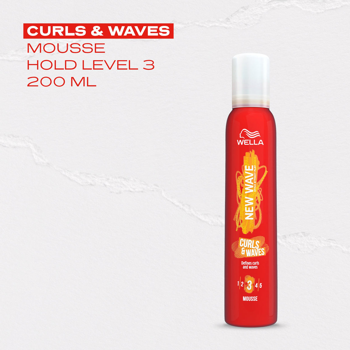 WELLA NEW WAVE CURLS & WAVES MOUSSE - 200 ml Main image