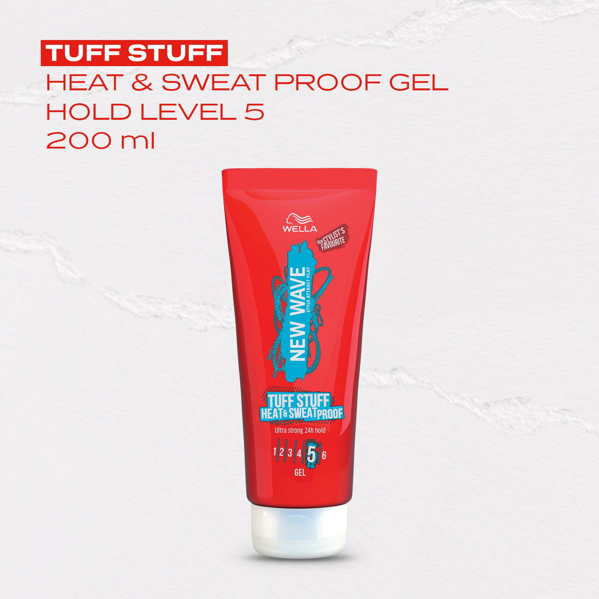 WELLA NEW WAVE TUFF STUFF HEAT & SWEAT PROOF GEL - 200ML Main image