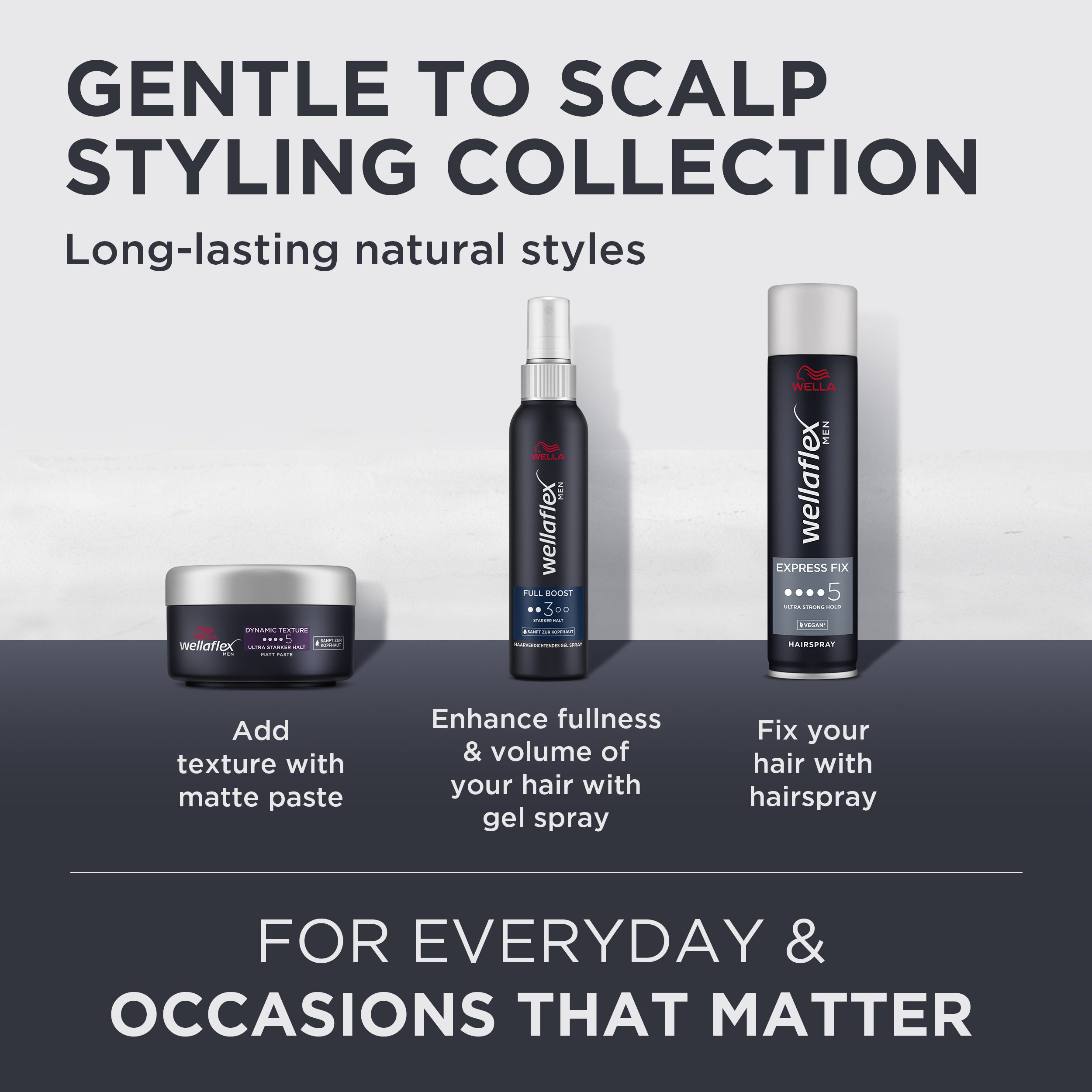 WELLA WELLAFLEX MEN MATTE PASTE 75 ml Secondary image