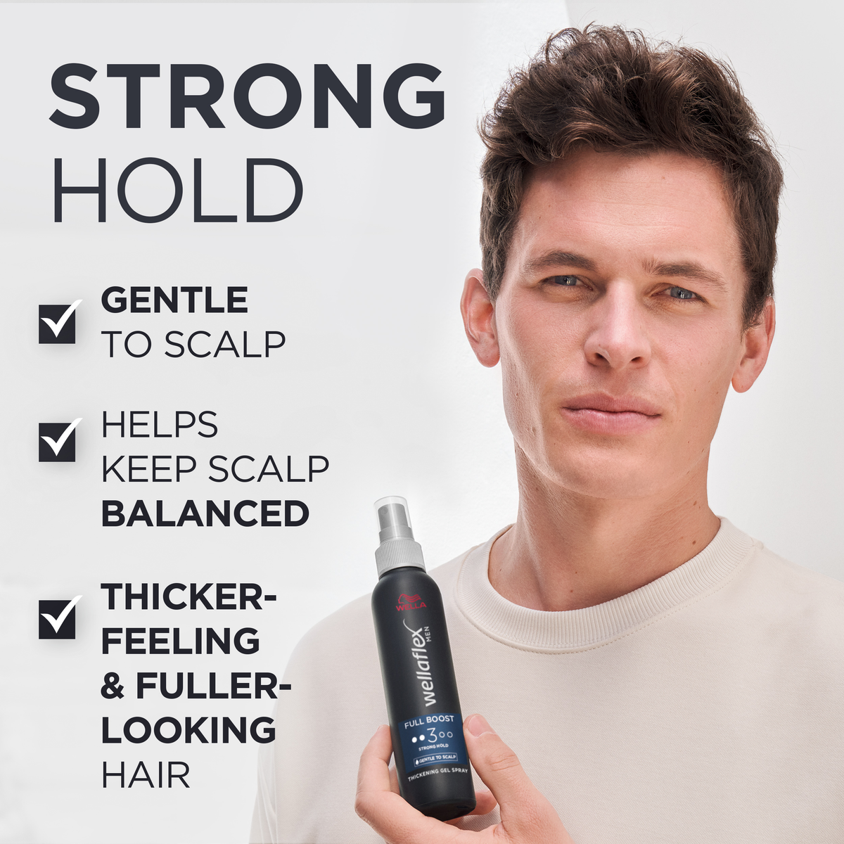 WELLA WELLAFLEX MEN THICKENING GEL SPRAY 150ml